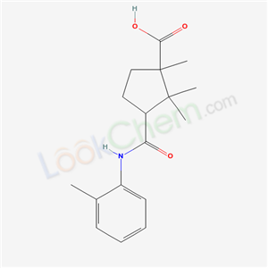 1,2,2-trimethyl-3-[(2-methylphenyl)carbamoyl]cyclopentane-1-carboxylic acid cas  6626-16-0