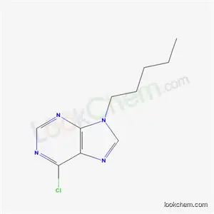 Molecular Structure of 6627-31-2 (6-chloro-9-pentyl-9H-purine)