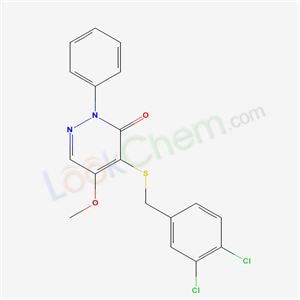 4-((3,4-Dichlorobenzyl)thio)-5-methoxy-2-phenyl-3(2H)-pyridazinone cas  5509-75-1