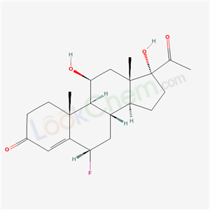 (6S,8S,9S,10R,11S,13S,14S,17R)-17-acetyl-6-fluoro-11,17-dihydroxy-10,13-dimethyl-2,6,7,8,9,11,12,14,15,16-decahydro-1H-cyclopenta[a]phenanthren-3-one cas  1443-95-4