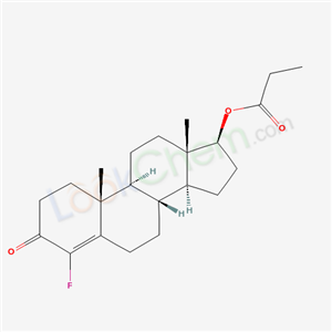 [(8R,9S,10R,13S,14S,17S)-4-fluoro-10,13-dimethyl-3-oxo-1,2,6,7,8,9,11,12,14,15,16,17-dodecahydrocyclopenta[a]phenanthren-17-yl] propanoate cas  384-26-9