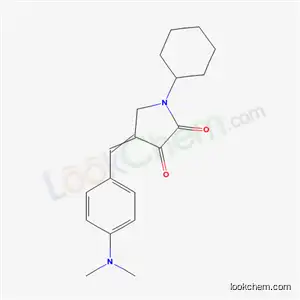 Molecular Structure of 4828-05-1 (1-cyclohexyl-4-[4-(dimethylamino)benzylidene]pyrrolidine-2,3-dione)