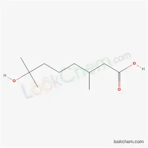 Molecular Structure of 56046-15-2 ([S,(-)]-7-Hydroxy-3,7-dimethyloctanoic acid)