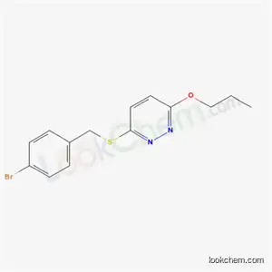 3-{[(4-Bromophenyl)methyl]sulfanyl}-6-propoxypyridazine
