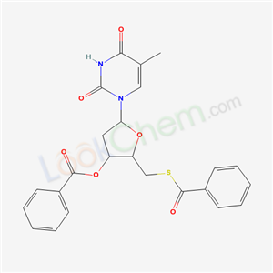 [2-(benzoylsulfanylmethyl)-5-(5-methyl-2,4-dioxo-pyrimidin-1-yl)oxolan-3-yl] benzoate