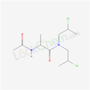 2-acetamido-N,N-bis(2-chloropropyl)propanamide cas  5064-14-2