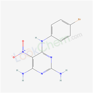 N4-(4-bromophenyl)-5-nitro-pyrimidine-2,4,6-triamine cas  6036-89-1
