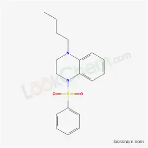 Molecular Structure of 7151-42-0 (1-butyl-4-(phenylsulfonyl)-1,2,3,4-tetrahydroquinoxaline)