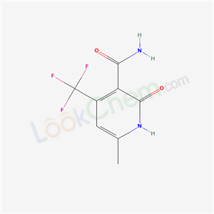 6-methyl-2-oxo-4-(trifluoromethyl)-1H-pyridine-3-carboxamide cas  715-41-3