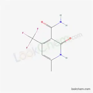 Molecular Structure of 715-41-3 (6-methyl-2-oxo-4-(trifluoromethyl)-1,2-dihydropyridine-3-carboxamide)
