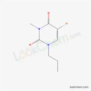 Molecular Structure of 57712-69-3 (5-bromo-3-methyl-1-propylpyrimidine-2,4(1H,3H)-dione)
