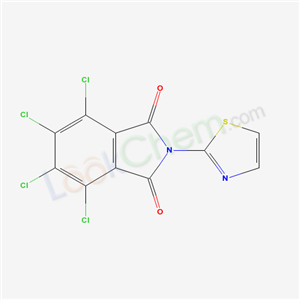 4,5,6,7-tetrachloro-2-(1,3-thiazol-2-yl)isoindole-1,3-dione cas  16131-68-3