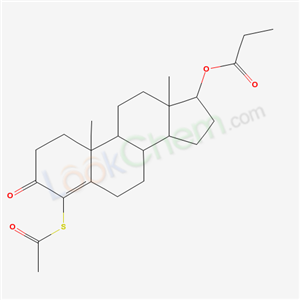 (4-acetylsulfanyl-10,13-dimethyl-3-oxo-1,2,6,7,8,9,11,12,14,15,16,17-dodecahydrocyclopenta[a]phenanthren-17-yl) propanoate cas  13546-45-7