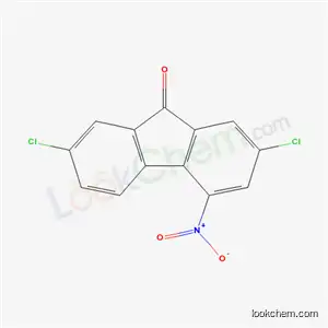 Molecular Structure of 37568-11-9 (2,7-Dichloro-4-nitro-9H-fluoren-9-one)