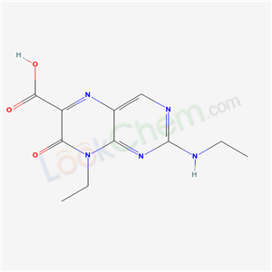8-ethyl-2-ethylamino-7-oxo-pteridine-6-carboxylic acid cas  2144-74-3