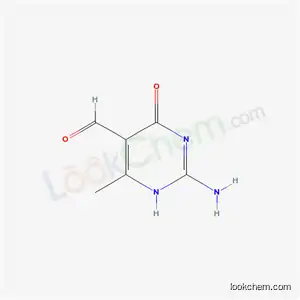 Molecular Structure of 18595-67-0 (2-amino-6-methyl-4-oxo-1,4-dihydropyrimidine-5-carbaldehyde)