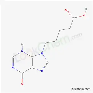 Molecular Structure of 34397-01-8 (5-(6-oxo-3,6-dihydro-9H-purin-9-yl)pentanoic acid)