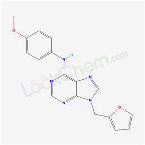 9-(2-furylmethyl)-N-(4-methoxyphenyl)purin-6-amine cas  17946-48-4