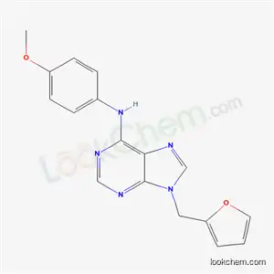 Molecular Structure of 17946-48-4 (9-(furan-2-ylmethyl)-N-(4-methoxyphenyl)-9H-purin-6-amine)