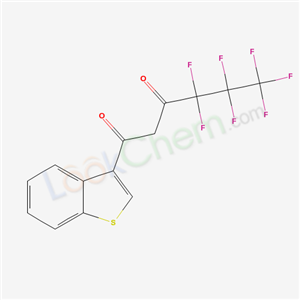 1-benzothiophen-3-yl-4,4,5,5,6,6,6-heptafluoro-hexane-1,3-dione cas  362-57-2