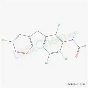 Molecular Structure of 1785-14-4 (N-(1,3,4,7-tetrachloro-9H-fluoren-2-yl)formamide)