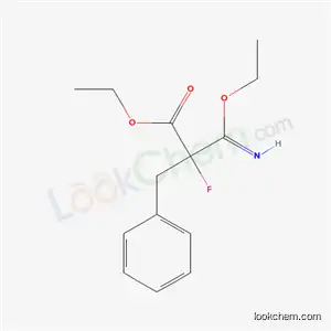 Molecular Structure of 18283-08-4 (ethyl (3Z)-2-benzyl-3-ethoxy-2-fluoro-3-iminopropanoate)