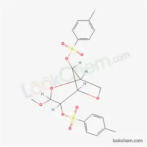 Molecular Structure of 13059-05-7 (methyl 3,6-anhydro-2,4-bis-O-[(4-methylphenyl)sulfonyl]hexopyranoside)