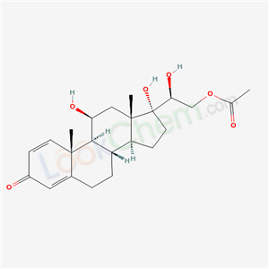 [(2S)-2-[(8S,9S,10S,11S,13S,14S,17R)-11,17-dihydroxy-10,13-dimethyl-3-oxo-7,8,9,11,12,14,15,16-octahydro-6H-cyclopenta[a]phenanthren-17-yl]-2-hydroxy-ethyl] acetate cas  2871-71-8