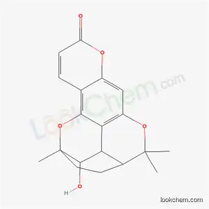 Molecular Structure of 33044-74-5 ((2R)-3,3aβ,4,5-Tetrahydro-3β-hydroxy-2,5,5-trimethyl-2α,4α-ethano-2H,9H-dipyrano[4,3,2-de:3',2'-g][1]benzopyran-9-one)