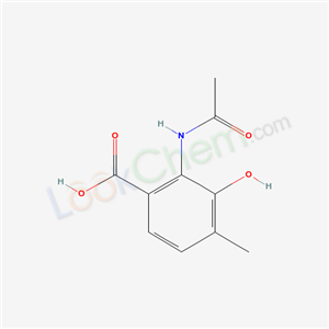 2-acetamido-3-hydroxy-4-methyl-benzoic acid cas  3411-04-9