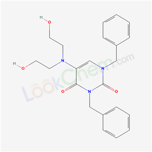 1,3-dibenzyl-5-(bis(2-hydroxyethyl)amino)pyrimidine-2,4-dione cas  18592-46-6