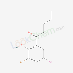 1-(3-bromo-5-fluoro-2-hydroxy-phenyl)pentan-1-one cas  1813-21-4