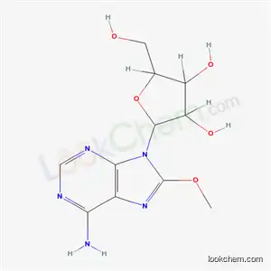 Molecular Structure of 15830-79-2 (8-methoxy-9-pentofuranosyl-9H-purin-6-amine)