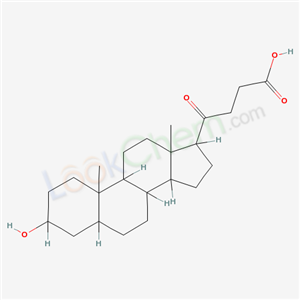 4-(3-hydroxy-10,13-dimethyl-2,3,4,5,6,7,8,9,11,12,14,15,16,17-tetradecahydro-1H-cyclopenta[a]phenanthren-17-yl)-4-oxo-butanoic acid cas  23406-67-9