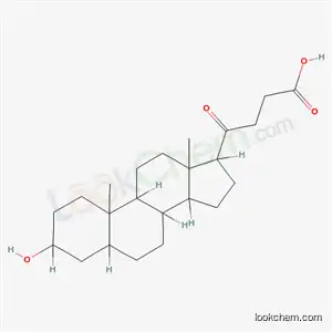 Molecular Structure of 23406-67-9 (4-(3-hydroxy-10,13-dimethylhexadecahydro-1H-cyclopenta[a]phenanthren-17-yl)-4-oxobutanoic acid (non-preferred name))