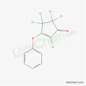 Molecular Structure of 18242-50-7 (2,4,4,5,5-pentachloro-3-phenoxycyclopent-2-en-1-one)