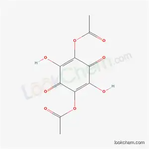 Molecular Structure of 20129-59-3 (2,5-dihydroxy-3,6-dioxocyclohexa-1,4-diene-1,4-diyl diacetate)