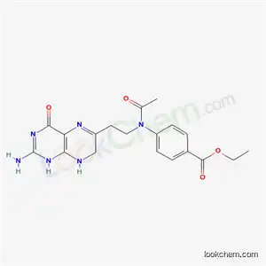 ethyl 4-{acetyl[2-(2-amino-4-oxo-1,4,7,8-tetrahydropteridin-6-yl)ethyl]amino}benzoate