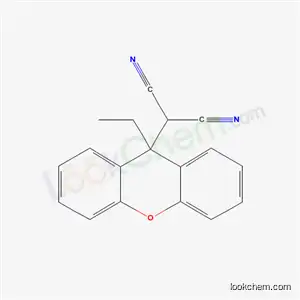 Molecular Structure of 6360-73-2 ((9-ethyl-9H-xanthen-9-yl)propanedinitrile)