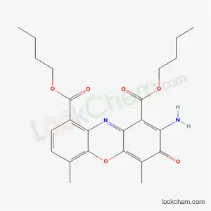Molecular Structure of 13397-16-5 (dibutyl 2-amino-4,6-dimethyl-3-oxo-3H-phenoxazine-1,9-dicarboxylate)