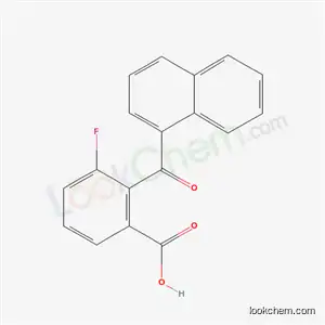 3-Fluoro-2-(naphthalen-1-ylcarbonyl)benzoic acid