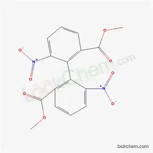 Molecular Structure of 67992-16-9 (methyl 2-(2-methoxycarbonyl-6-nitro-phenyl)-3-nitro-benzoate)
