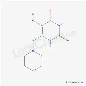 Molecular Structure of 5753-19-5 (5-hydroxy-6-(piperidin-1-ylmethyl)pyrimidine-2,4(1H,3H)-dione)