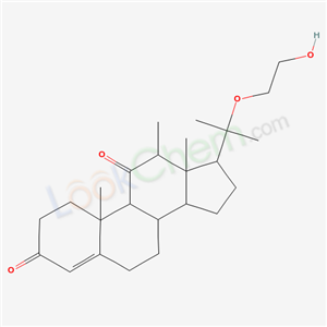 17-[2-(2-hydroxyethoxy)propan-2-yl]-10,12,13-trimethyl-2,6,7,8,9,12,14,15,16,17-decahydro-1H-cyclopenta[a]phenanthrene-3,11-dione cas  18198-85-1