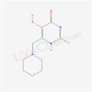 5-hydroxy-2-methyl-6-(1-piperidylmethyl)-1H-pyrimidin-4-one cas  13922-44-6
