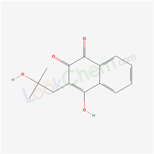 4-hydroxy-3-(2-hydroxy-2-methyl-propyl)naphthalene-1,2-dione cas  52436-89-2