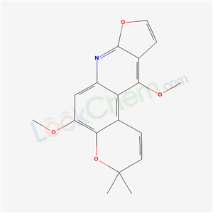 5,11-dimethoxy-3,3-dimethyl-3H-furo[2,3-b]pyrano[3,2-f]quinoline cas  518-68-3
