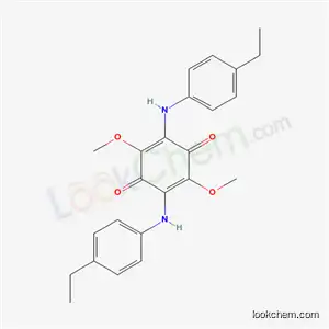 Molecular Structure of 16950-81-5 (2,5-bis[(4-ethylphenyl)amino]-3,6-dimethoxycyclohexa-2,5-diene-1,4-dione)