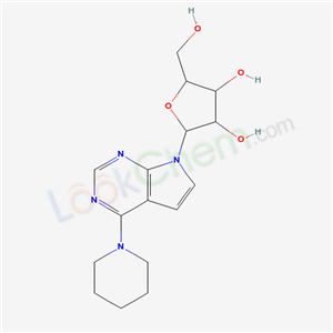 2-(hydroxymethyl)-5-[5-(1-piperidyl)-2,4,9-triazabicyclo[4.3.0]nona-2,4,7,10-tetraen-9-yl]oxolane-3,4-diol cas  16754-82-8