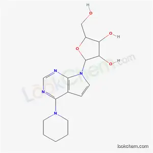 Molecular Structure of 16754-82-8 (7-pentofuranosyl-4-(piperidin-1-yl)-7H-pyrrolo[2,3-d]pyrimidine)